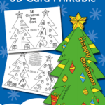 3D Christmas Tree Card Template   Messy Little Monster Regarding Free Printable 3D Christmas Tree Templates