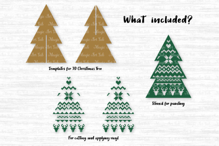 Templates For 3D Christmas Tree