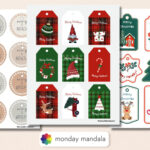 550 Printable Christmas Gift Tags (Free Pdf Templates) With Regard To Christmas Tags Free Templates