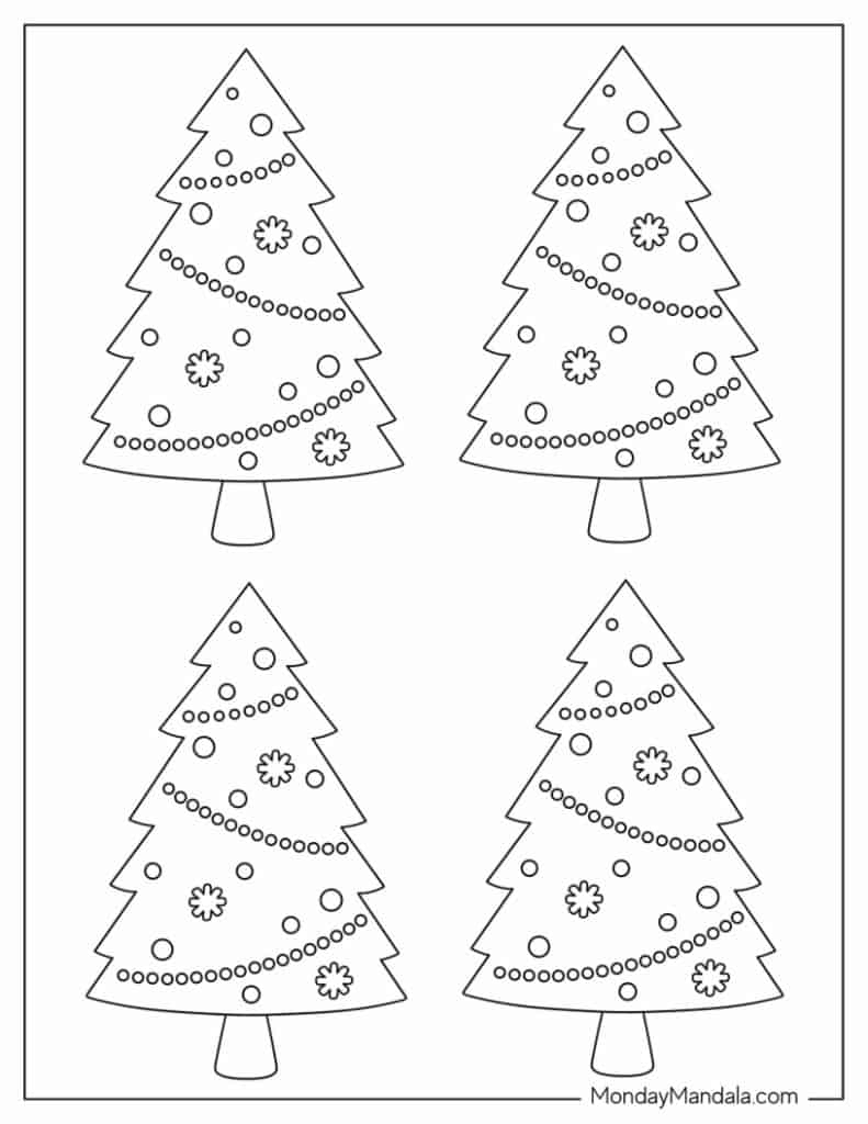 60 Christmas Tree Templates (Free Pdf Printables) inside Free Printable Templates of Christmas Tree