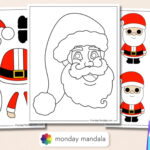 66 Santa Templates (Free Pdf Printables) Within Father Christmas Face Templates