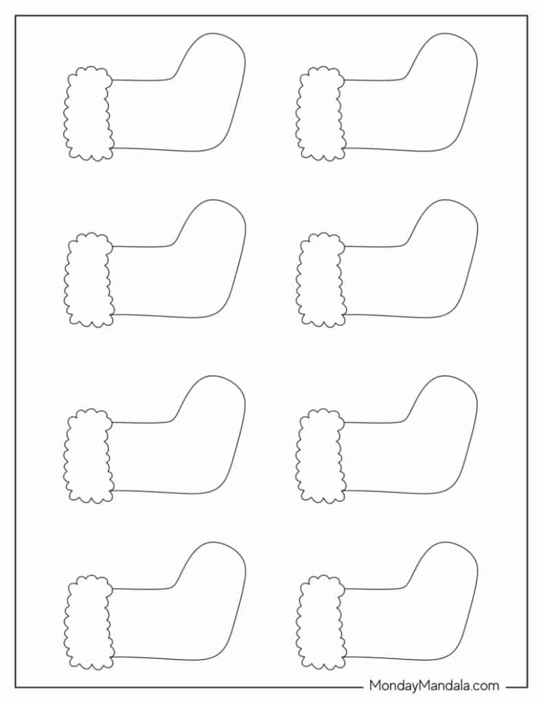 70 Christmas Stocking Templates (Free Pdf Printables) inside Christmas Stockings Printable Templates