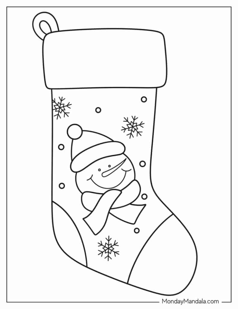 70 Christmas Stocking Templates (Free Pdf Printables) with Christmas Stocking Templates