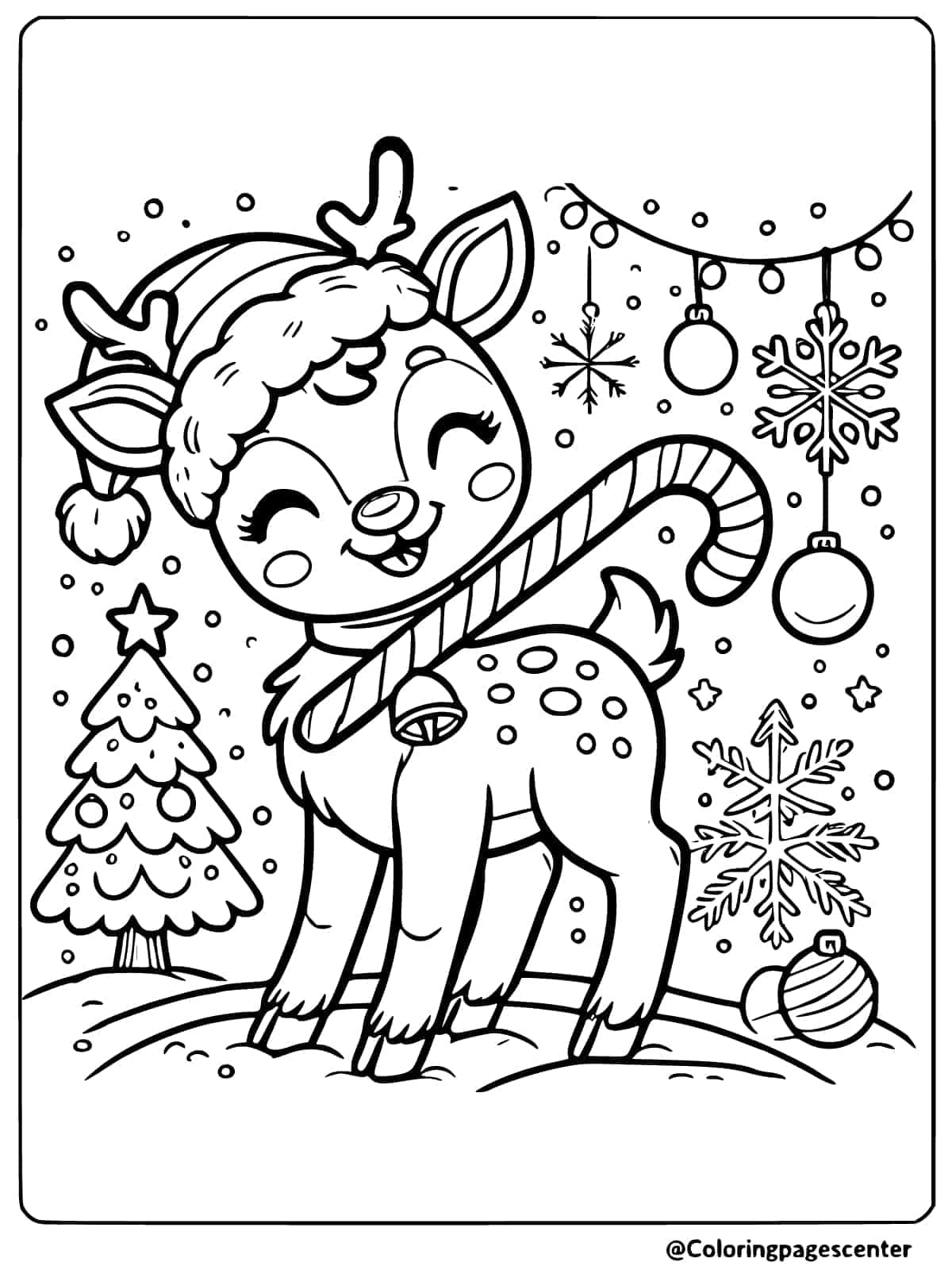 8 Free Reindeer Christmas Coloring Pages To Print with regard to Christmas Coloring Templates