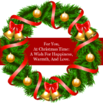 Alluring Christmas Wreath Powerpoint Presentation Template With Templates For Christmas Wreath