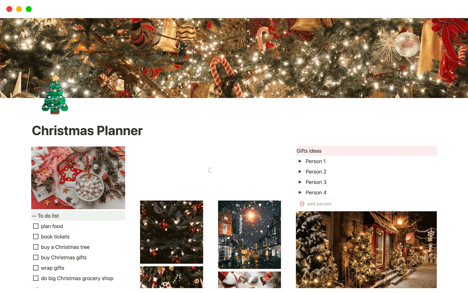 Best Christmas Templates From Notion | Notion Marketplace with Notion Christmas List Templates