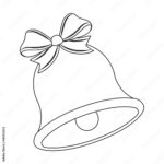 Christmas Bell Single Icon In Outline Style For Design. Christmas In Templates Christmas Bell