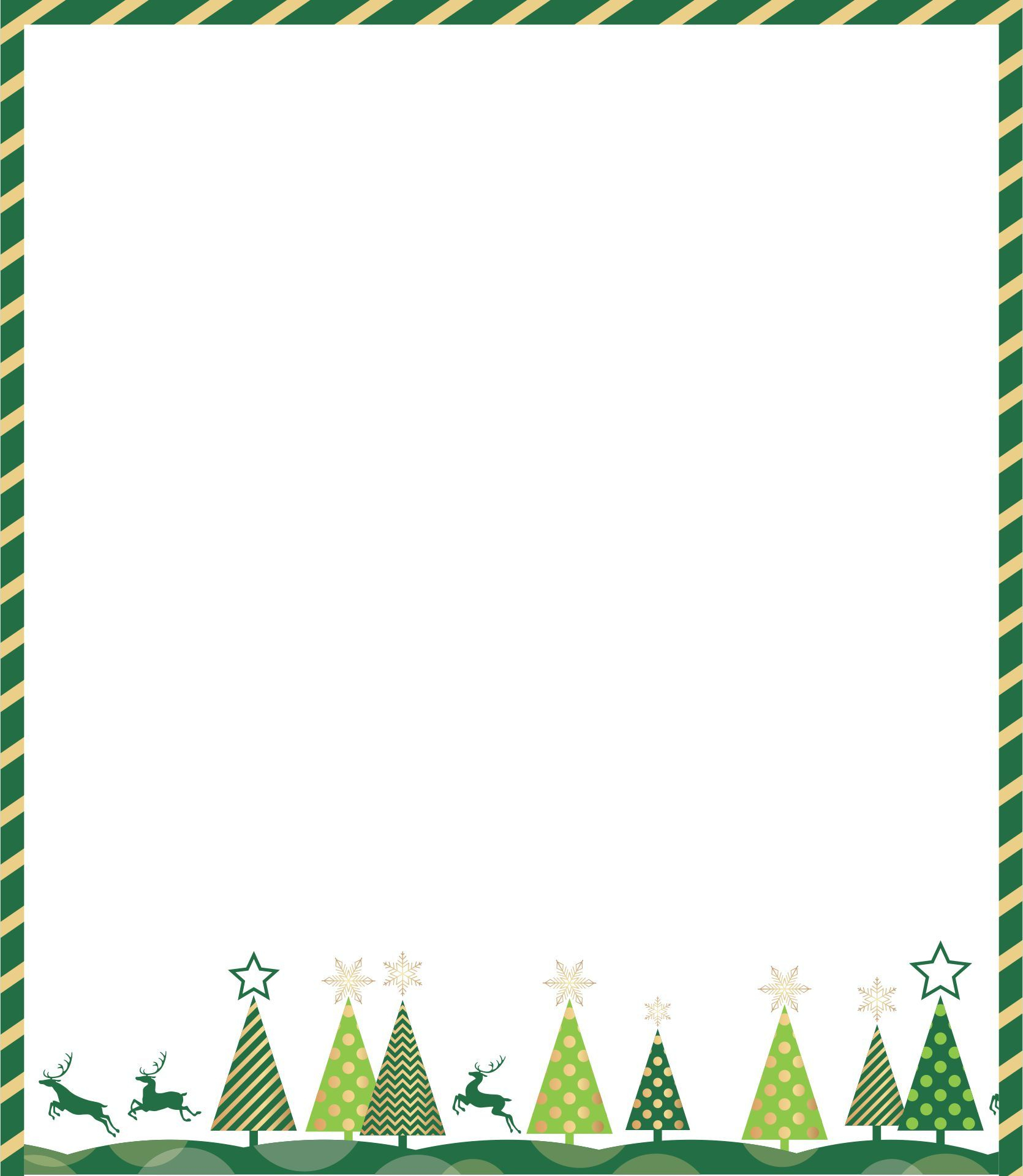 Christmas Borders For Flyers - 15 Free Pdf Printables | Printablee inside Downloadable Free Christmas Border Templates