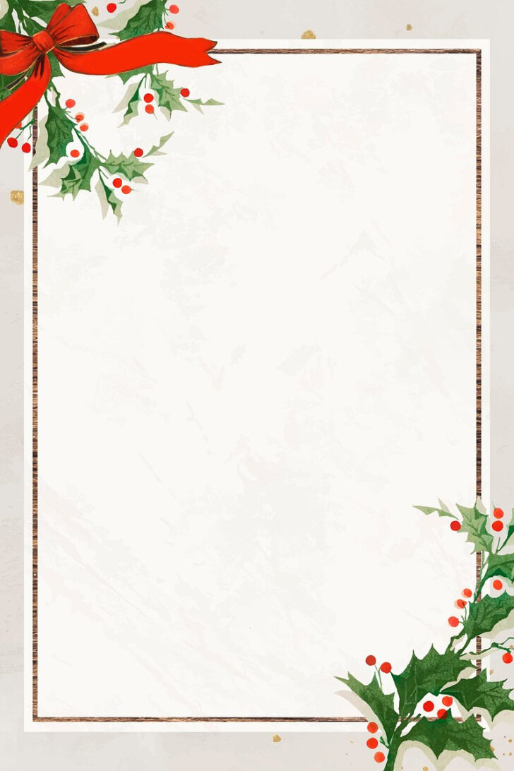 Christmas Picture Frame Templates Free