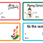 Christmas Gift Tags Templates   10 Free Pdf Printables | Printablee In Gift Tags For Christmas Templates