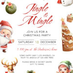 Christmas Invitation Free Google Docs Template   Gdoc.io Pertaining To Christmas Invitation Templates