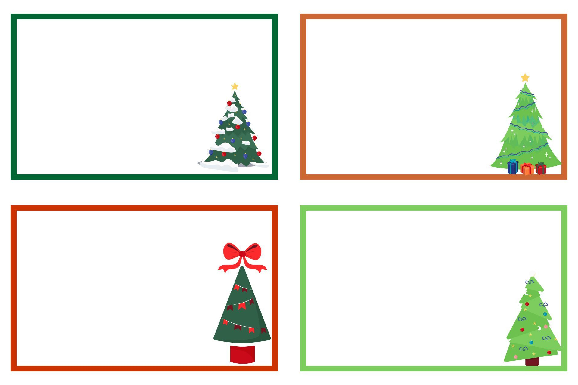 Christmas Label Borders - 10 Free Pdf Printables | Printablee within Free Label Templates Christmas