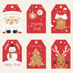 Christmas Labels Templates   10 Free Pdf Printables | Printablee In Free Label Templates Christmas