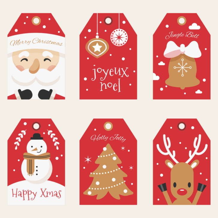 Free Label Templates Christmas