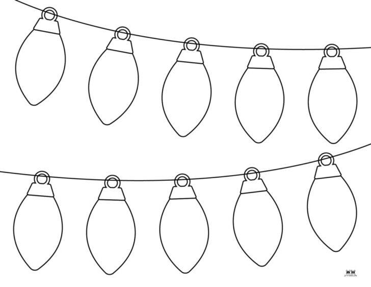 Printable Christmas Lights Templates