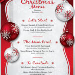 Christmas Menu Template V4 Intended For Christmas Dinner Menu Templates