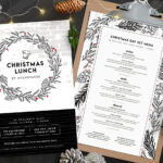 Christmas Menu Templates In Psd, Ai & Vector   Brandpacks With Christmas Day Menu Templates Free