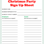 Christmas Party Sign Up Sheet   15 Free Pdf Printables | Printablee Pertaining To Christmas Party Sign Up Sheet Templates Free