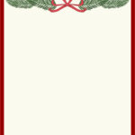 Christmas Stationary Borders   15 Free Pdf Printables | Printablee In Free Printable Christmas Stationery Templates