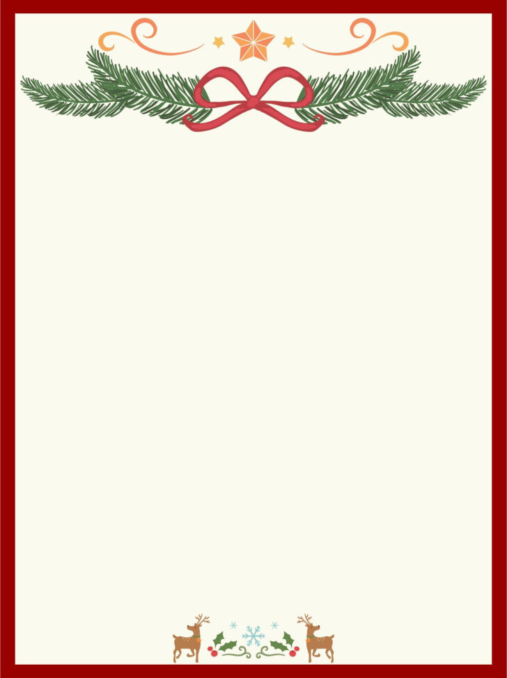 Free Printable Christmas Stationery Templates