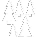 Christmas Tree Outline   Childhood Magic Throughout Big Christmas Tree Templates