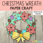 Christmas Wreath Paper Craft   The Craft Balloon Intended For Christmas Wreath Templates