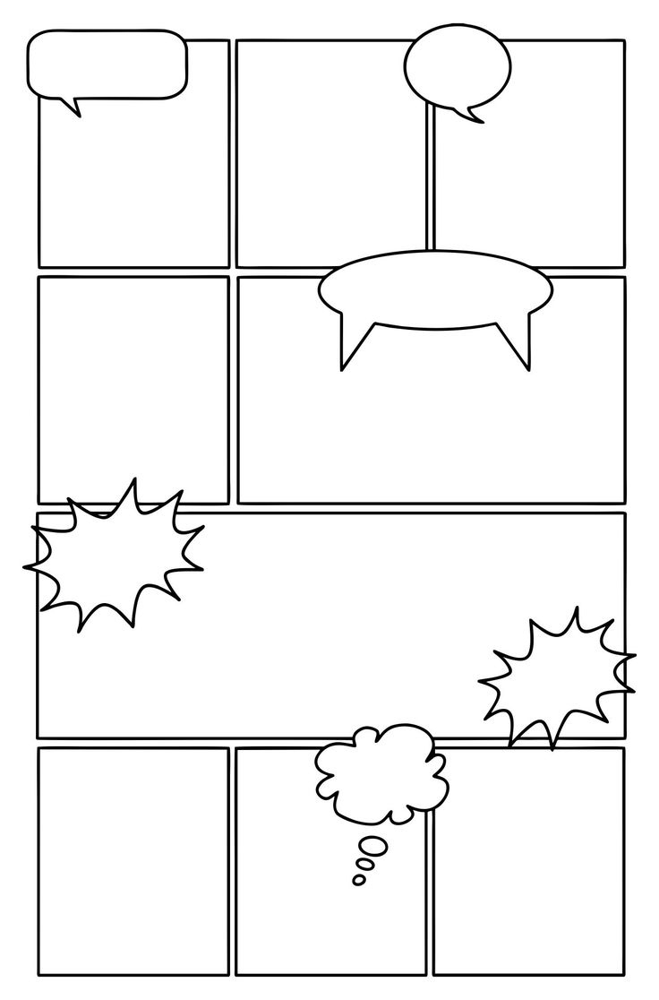 Comic Book Layout Template - 13 Free Pdf Printables | Printablee throughout Comic Book Printable Template