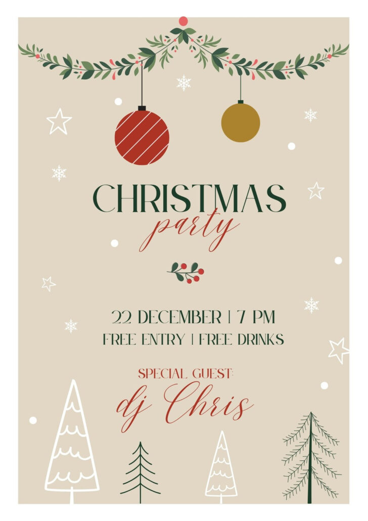 Free Printable Christmas Flyer Templates