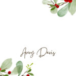 Customize 79+ Christmas Place Card Templates Online   Canva In Christmas Table Card Templates