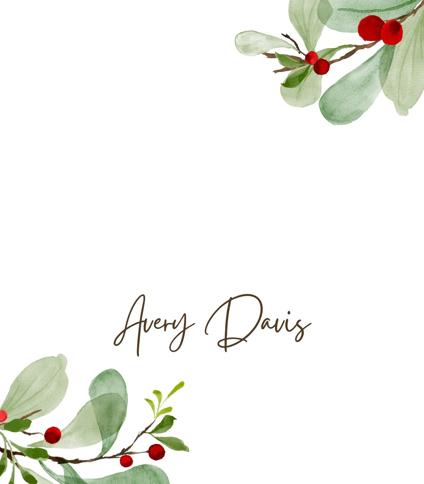 Customize 79+ Christmas Place Card Templates Online - Canva in Christmas Table Card Templates