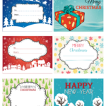 Diy Gift Tags   Fun And Colorful Christmas Labels   Free Printables Intended For Free Label Templates Christmas