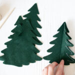 Diy Scandinavian Felt Christmas Trees Pattern   Single Girl'S Diy For Christmas Tree Felt Templates