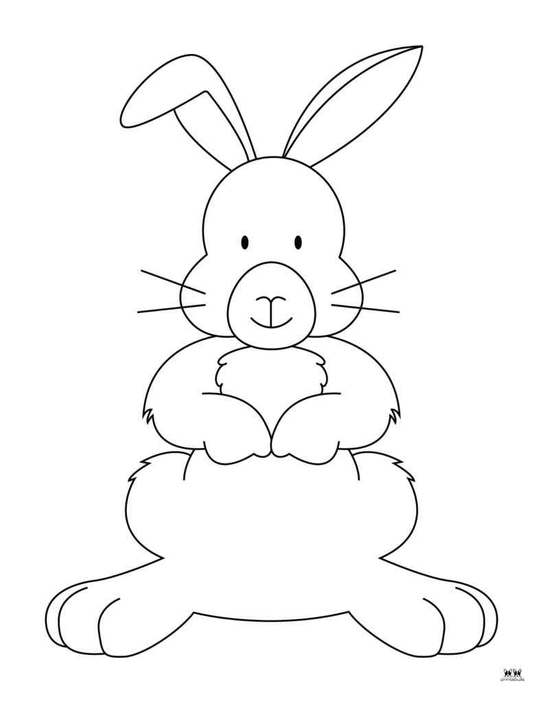 Easter Bunny Templates &amp;amp; Outlines - 53 Free Pages | Printabulls in Easter Bunny Template Free Printable