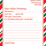 Father Christmas Letter Template   Pawprint Family For Family Christmas Letter Templates