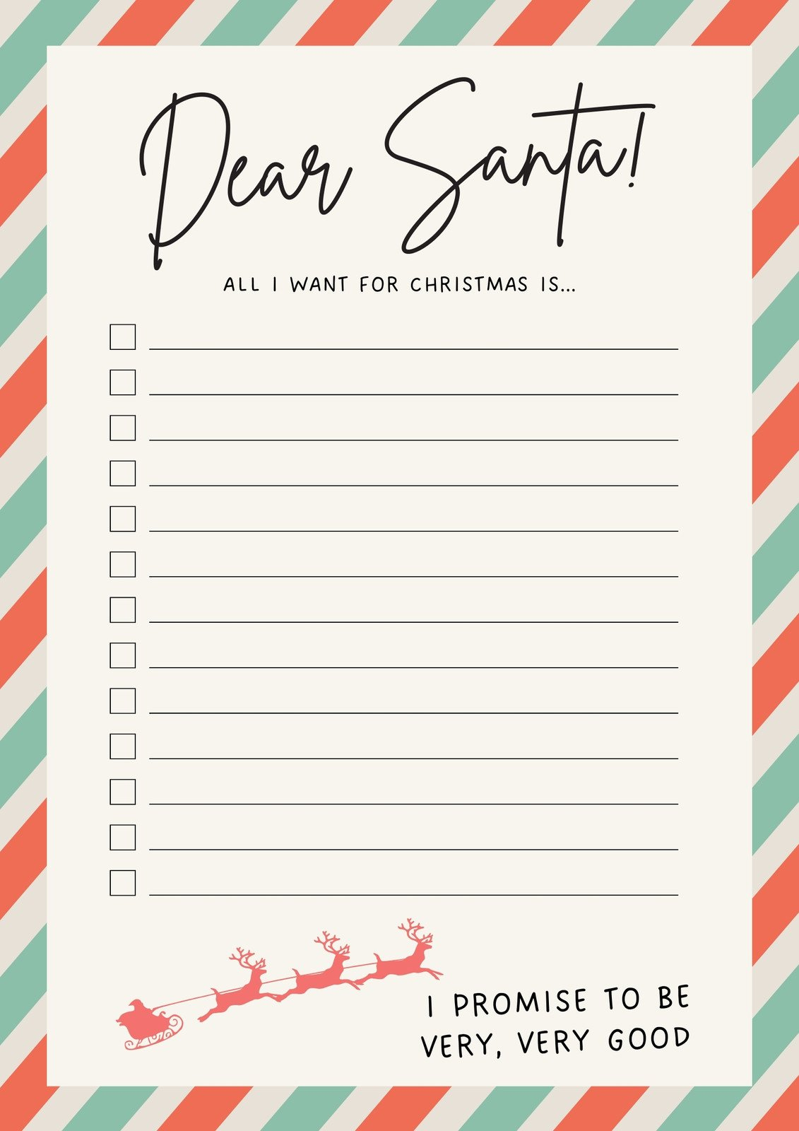 Free And Customizable Holiday Wishlist Templates for Wish List For Christmas Templates