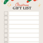 Free And Customizable Holiday Wishlist Templates Inside Templates Christmas Wish List