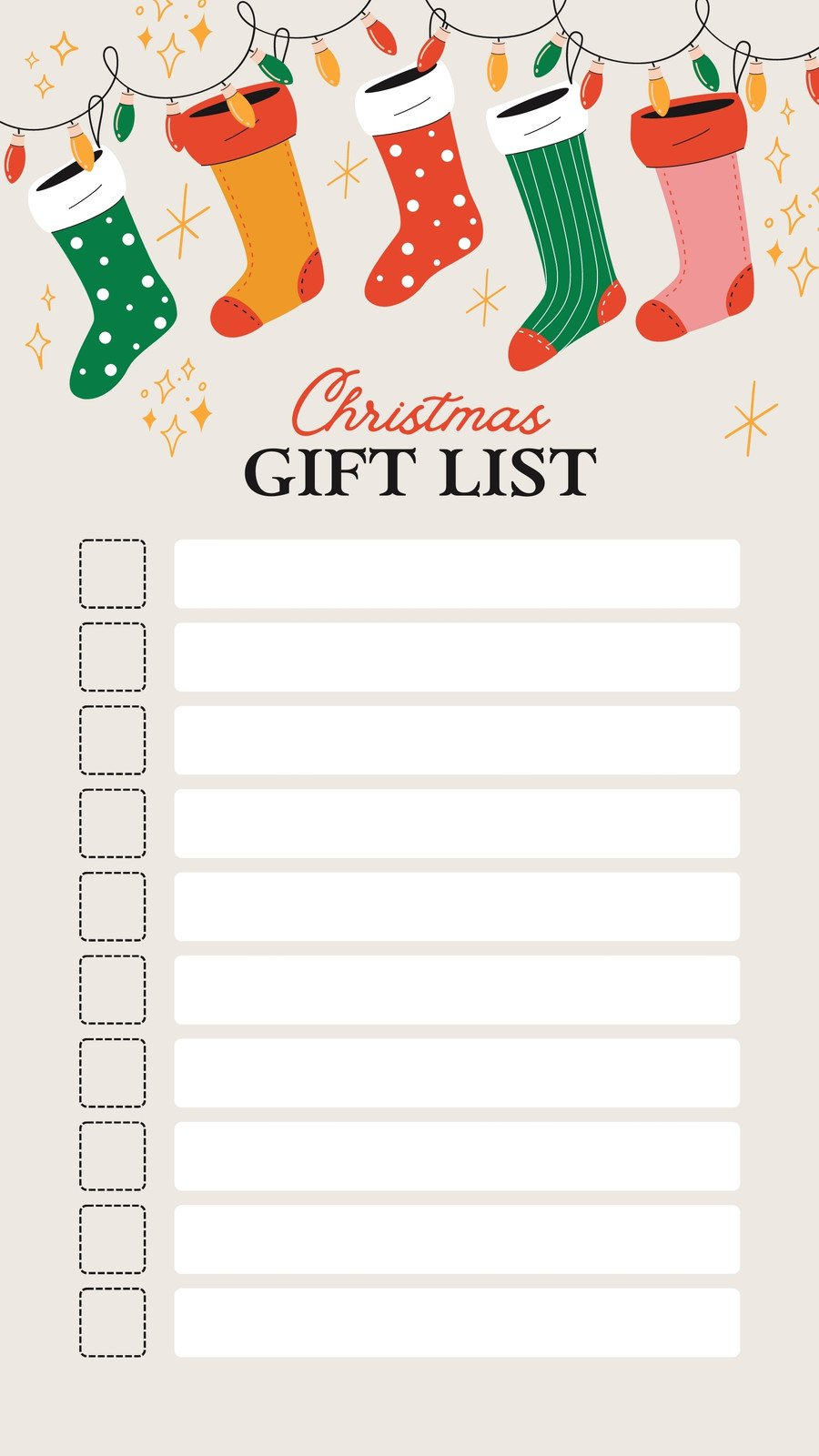 Free And Customizable Holiday Wishlist Templates inside Templates Christmas Wish List