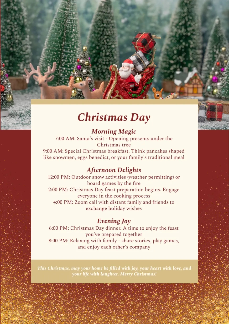 Free Christmas Itinerary Template For Google Docs intended for Christmas Itinerary Templates