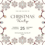 Free Christmas Party Virtual Invitation Templates | Canva Intended For Christmas Party Free Templates