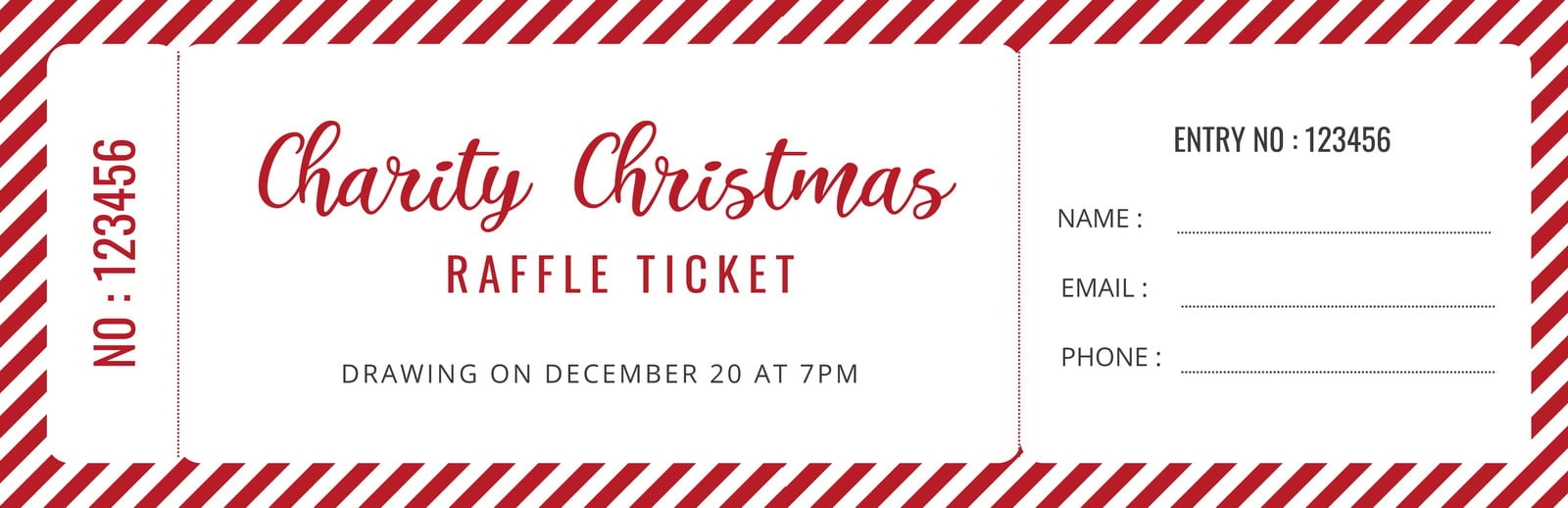 Free Christmas Ticket Templates To Edit And Print | Canva regarding Free Printable Christmas Ticket Templates