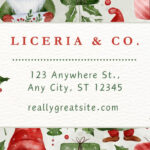 Free Custom Printable Christmas Mailing Label Templates | Canva Within Address Label Templates Christmas