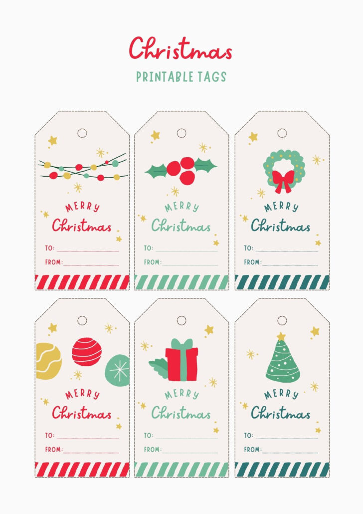 Christmas Name Tags Templates