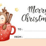 Free Custom Printable Christmas Tag Templates | Canva Intended For Name Tag Templates Christmas