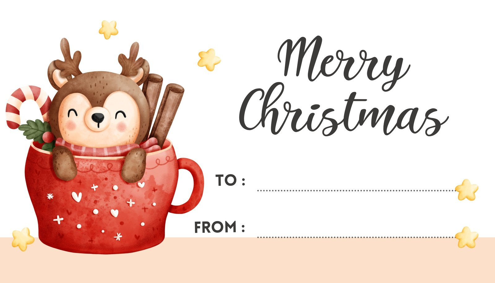 Free Custom Printable Christmas Tag Templates | Canva intended for Name Tag Templates Christmas