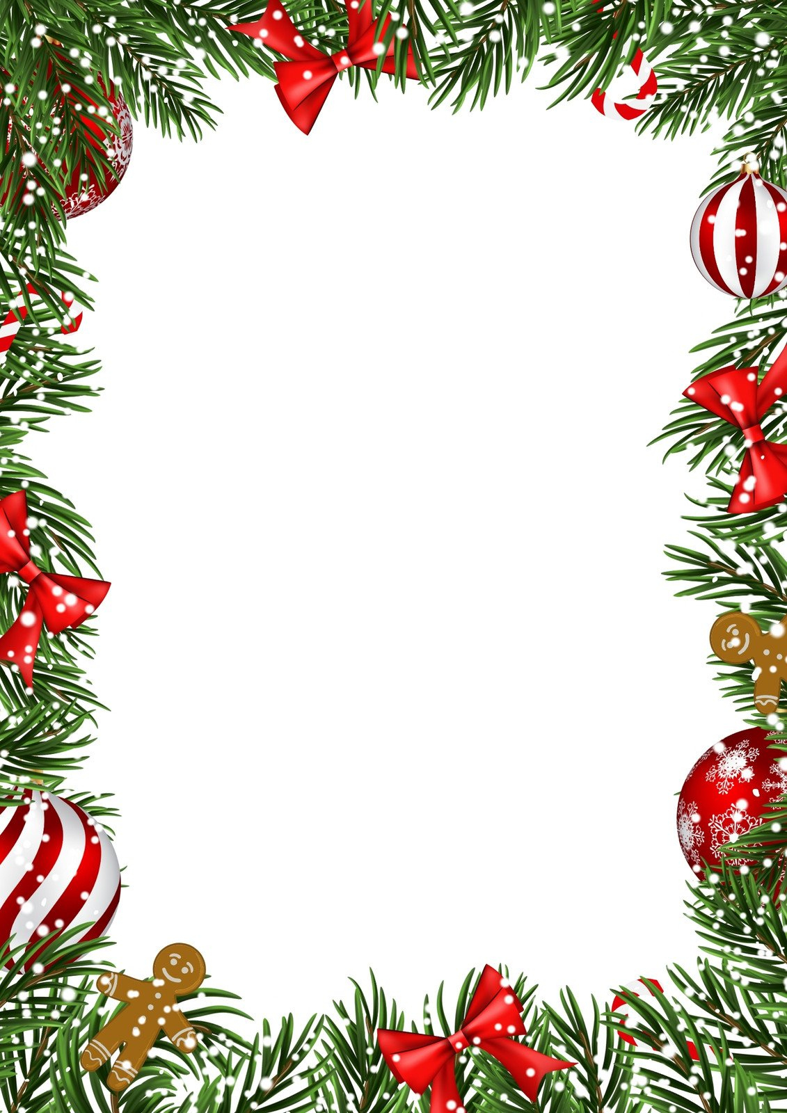 Free Customizable Christmas Page Border Templates | Canva in Christmas Photo Frames Templates Free