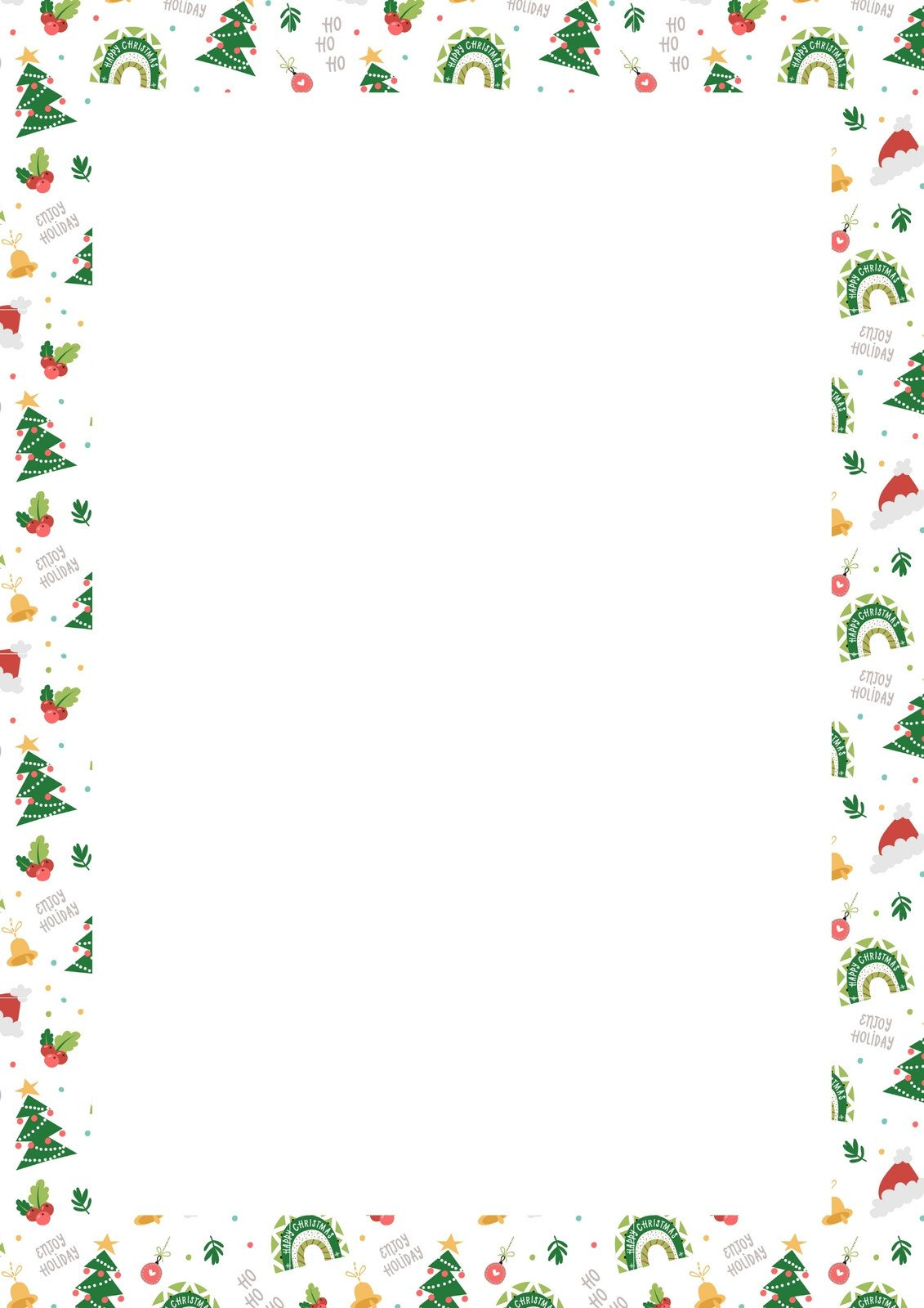 Free Customizable Christmas Page Border Templates | Canva inside Christmas Picture Frame Templates Free