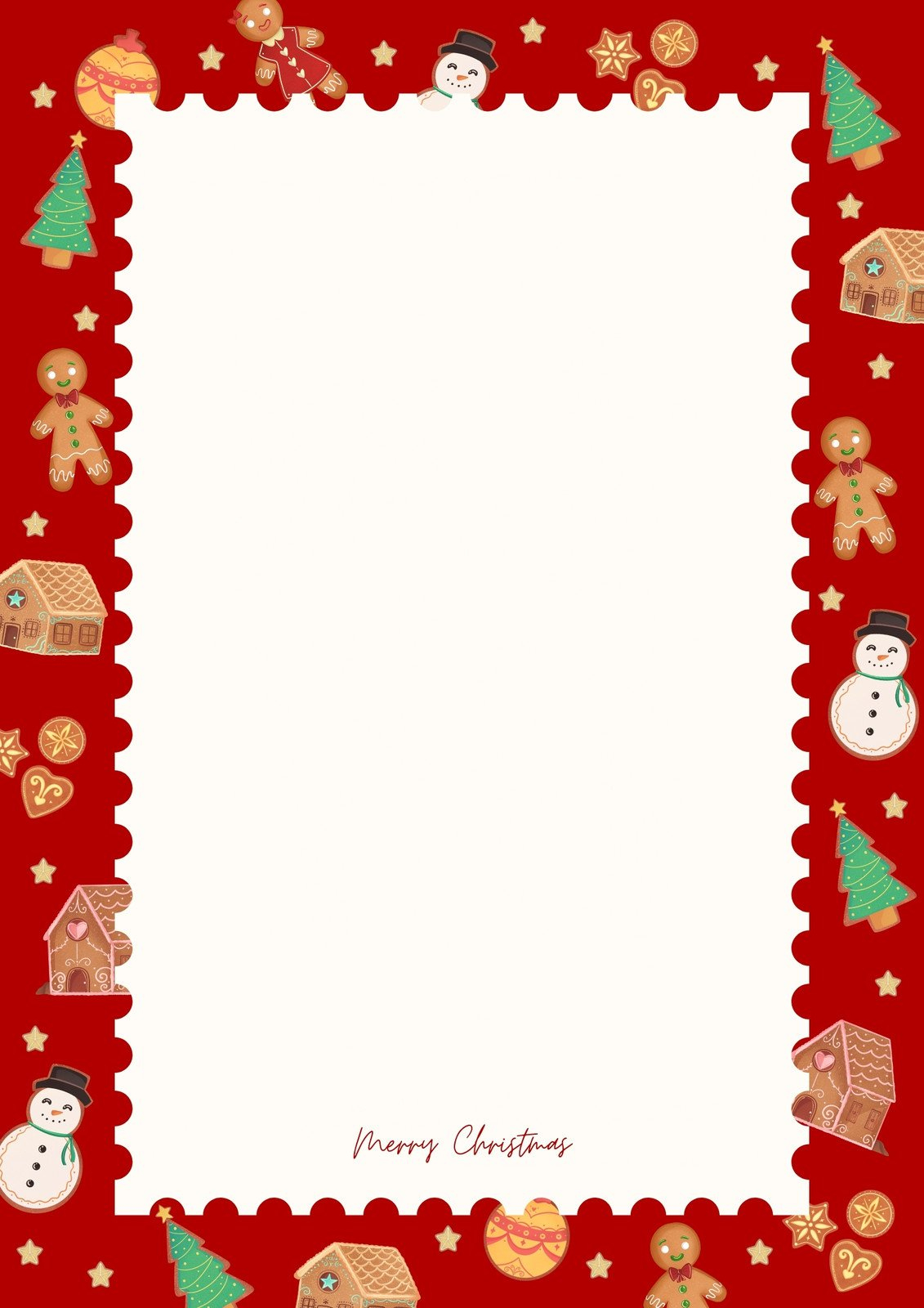 Free Customizable Christmas Page Border Templates | Canva throughout Free Christmas Templates Borders