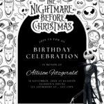 Free Editable   18 The Nightmare Before Christmas Canva Templates Pertaining To Nightmare Before Christmas Invitations Templates Free