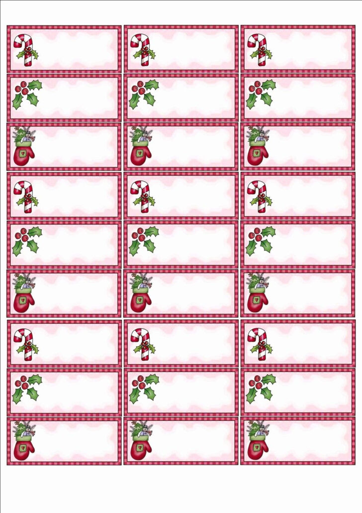 Templates For Christmas Address Labels