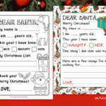 Free Letter To Santa Template Printables | Mrs. Merry With Christmas Letter For Santa Templates